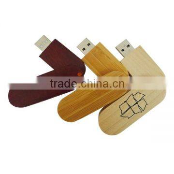 Bulk cheap swivel Style 8gb 16gb Wooden Usb Flash Disk