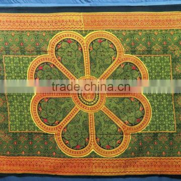 Indian wall hanging hippy throw round cotton bedsheet