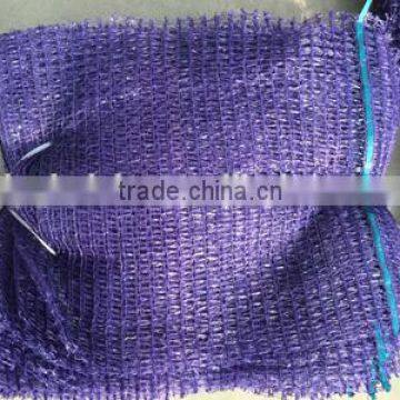 Good Quality and Hot Sale 25*39 Orange HDPE Beans Mesh Bags With Handle photo-2