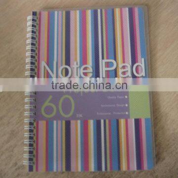 customize pp cover spiral notebook