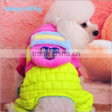 Super Soft Plaid Cotton Warm Winter Hoodie Pet Clothes with Backpack