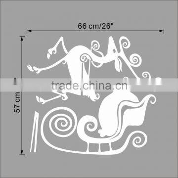 ALFOREVER Christmas Santa's Sleigh Decal - Christmas Decal photo-4