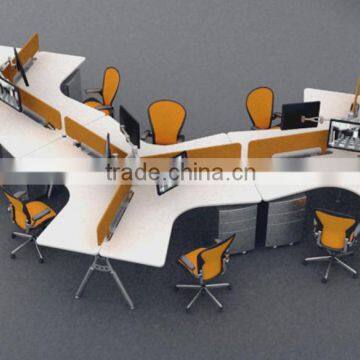 cheap work station desk MDF wood office partition factory sell directly(SZ-WST638)