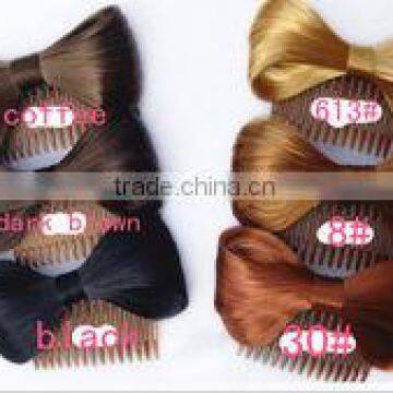 new fashion style synthetic chignon hair wig accessory with clip