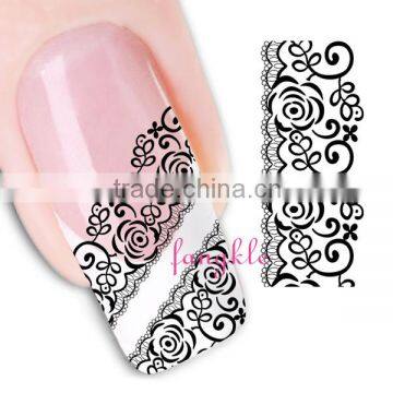 2015 hotselling good quality water transfer nail lace for nail art