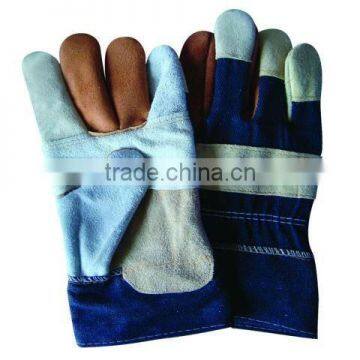 Multi-color Leather Palm Working Glove