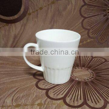 2016 new style ceramic porcelain coated white mug for sublimation