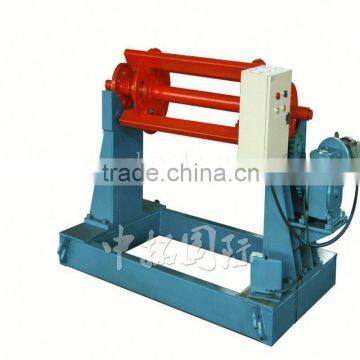 Electric motor decoiler coil machine