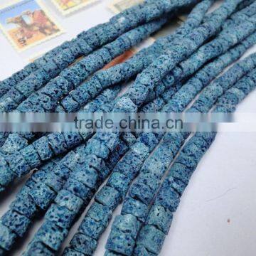 Natural Coral Dyed Beautiful Color Loose Cylinder Beads photo-2