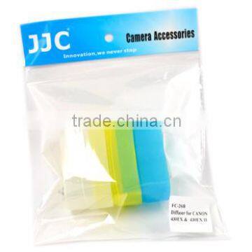 JJC FC-26A (BWY) blue, white, yellow Flash Diffuser Flash Cap for CANON 580EX / 580EX II