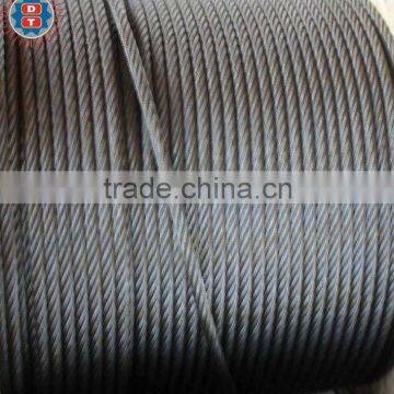 Ungalvanzied steel wire rope