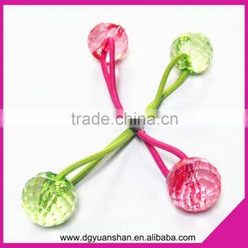 Acrylic Ball Decorate Elastic Hair Band,hair Accessories