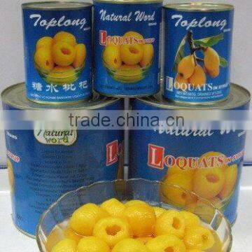 Canned Loquats in Syrup