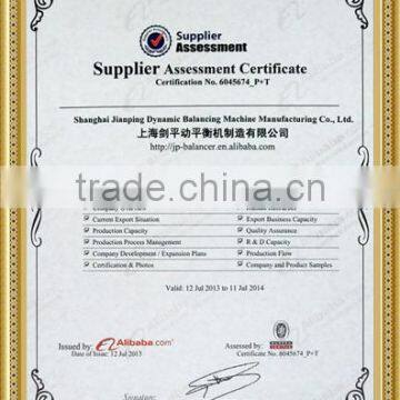 2016 Shanghai JP Automatc Vertical Balancing Correction Machine From Professional China Supplier