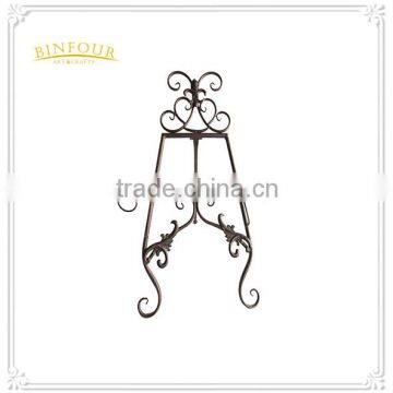 Custom Home Deco Elegant Wrought Iron Art Stand Display Easel