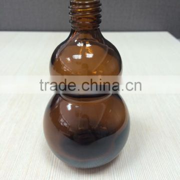 100ml amber calabash shape glass essential oil bottles