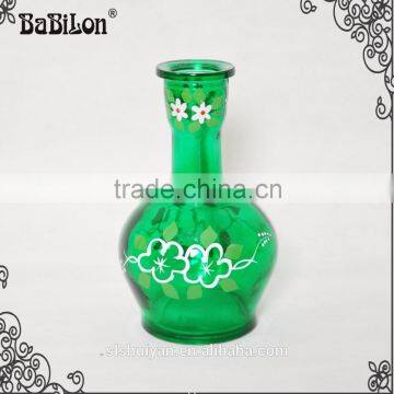 Medium Size Green Color Aluminium Hookah Shisha With Green Glass Hookah Shisha Bottle