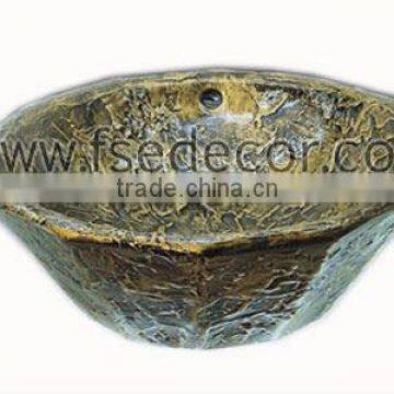 Bathroom Antique Bronze-coloured Ceramic ArtBasin Bowl Sink(FSE-CPS-9022)