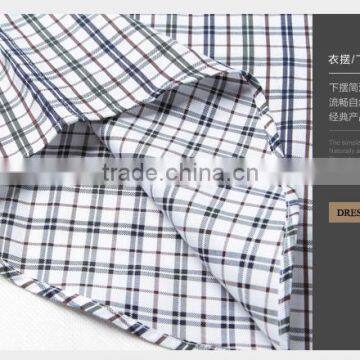 Custom Top Quality Business Mens Dress Shirt Wool Plaid Shirts for Business Man Quality Choice photo-3