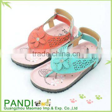 Best selling fashion design casual cork sandals for girl