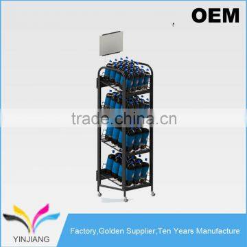 Supermarket Supply Foldable Versatile beverage Dispenser Rack