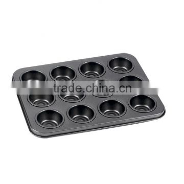 Non-stick carbon steel muffin pan for cake baking pan