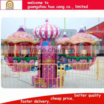 Bright-colored fiber grass merry go around for fun