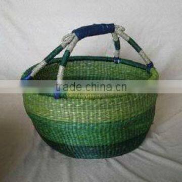 Woven Seagrass Shopping Basket