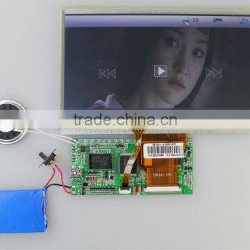 Newest hot sale touch screen LCD TFT video modules for video greeting card