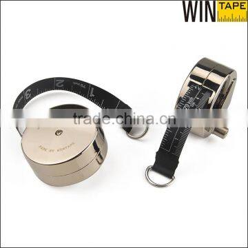 Hand Cranking Handle Metal Case 2Meter Printable Tape Measure Round With You Logo photo-2