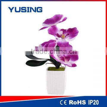 China supplier flower light led battery vase table lamps