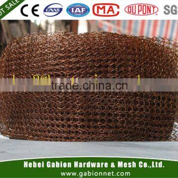 red copper knitted wire mesh