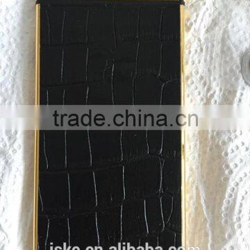 Best Selling 24kt Gold With Genuine Leather Custom Housing for IPhone 6s Case photo-2