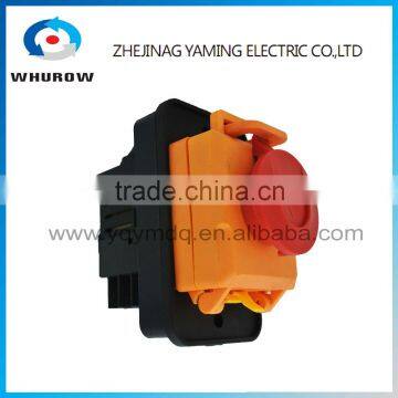 Ignition Momentary Press Push Button Switch YCZ5-A Emergency stop & start 10 Pin IP55 lock Protective cover Waterproof
