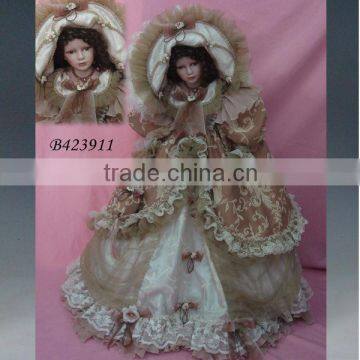 Handmade wholesale fashion cute porcelain dolls 42''