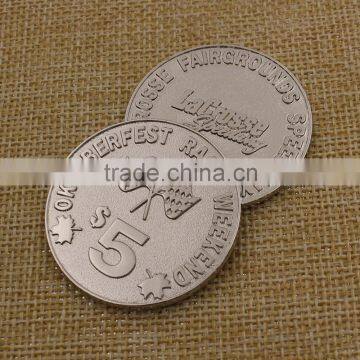 High Quatity Custom Engraved Metal Challenge Silver Coin