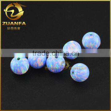 hot selling ball shape 10mm drilled hole opal gemstone