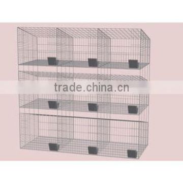 Wholesale galvanized welde rabbit cage/PVC coatd rabbit cage