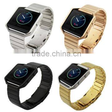 Stainless Steel Replacement Smart Watch Band Wrist Strap Bracelet With Butterfly Buckle Clasp or Fitbit Blaze Smart Watch Band photo-2