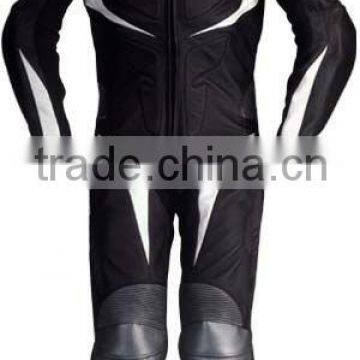 Mens 1-Pc Motorcycle Racing Leather Suit