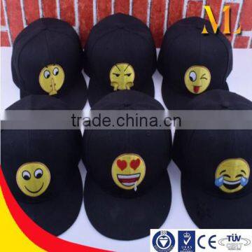 emoji baseball cap hip hop hat black cap