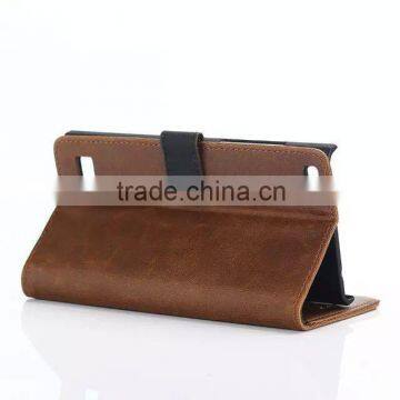Newest Product Flip Pattern Wallet Leather Case for Blackberry LEAP With Stand