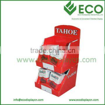 Red 2 Layers Napkin Corrugated Display Stand Wholesale