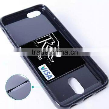 2016 Newest Korean Brand Roar Card Pocket Pearl Jelly TPU Case For IPhone 6G photo-3