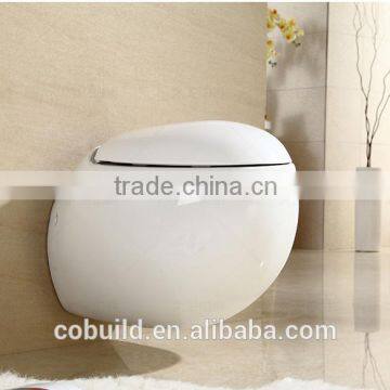 European quality standard bathroom wall hung toilet / wall hung wc toilet/ wall mounted toilet Round Wall-hung Toilet Bowl