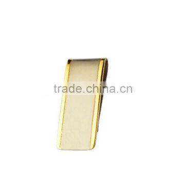 Cheap Brushed Gold Plating Stainless Steel Money Clip 316L Steel Metal Money Clip