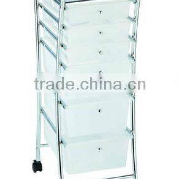 6 Plastic Drawer Storage Trolley