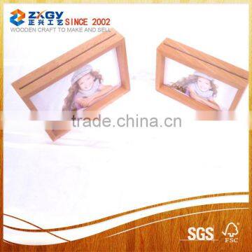 Different sizes wood photos frames