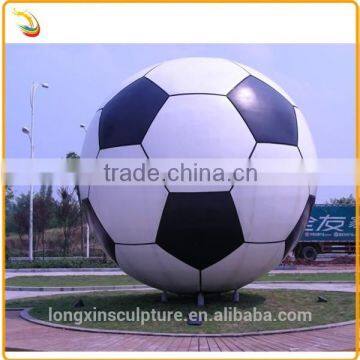 Modern Metal Garden Sculpture Large Metal Football Sculpture Stainless Steel Statue