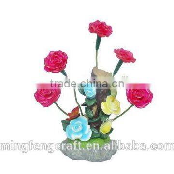 Indoor Decorative Resin Flowers Solar Lights photo-1